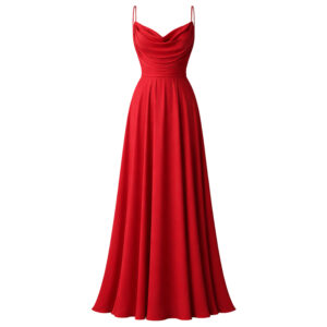 Elegant Red Evening Dress