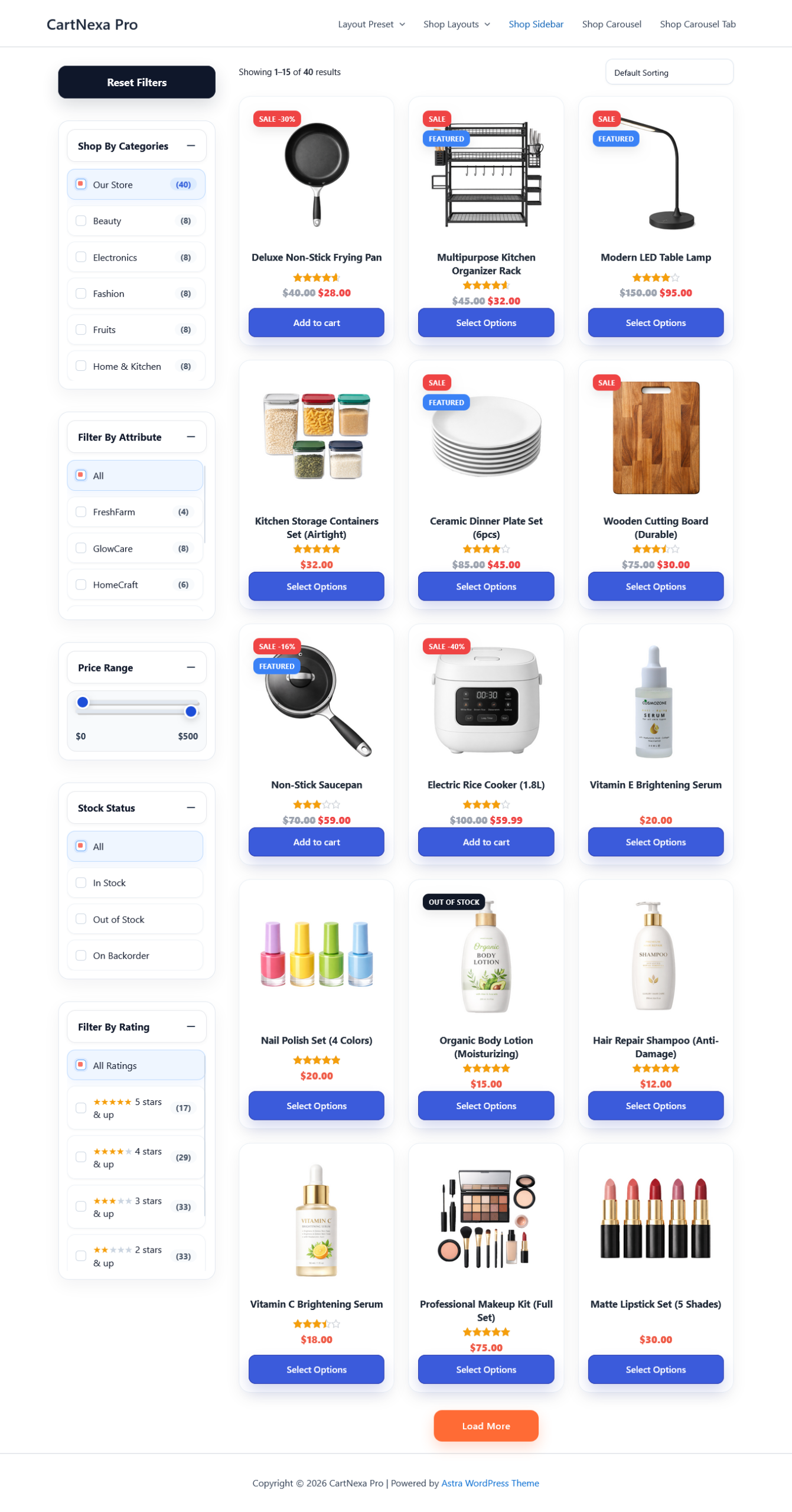 CartNexa Pro Minimal Demo
